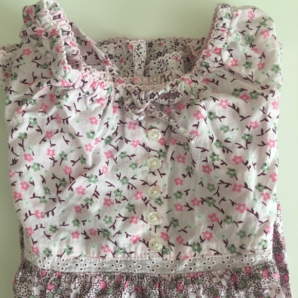 Babygap Pink Floral Shirtdress Top 5T / 5 years - Picture 2 of 8
